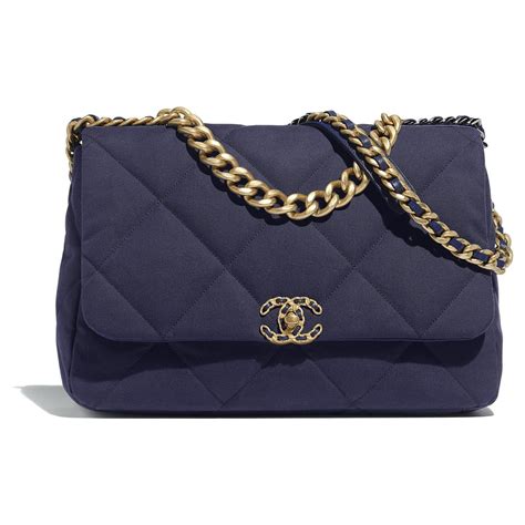 navy chanel 19|chanel 19 purses.